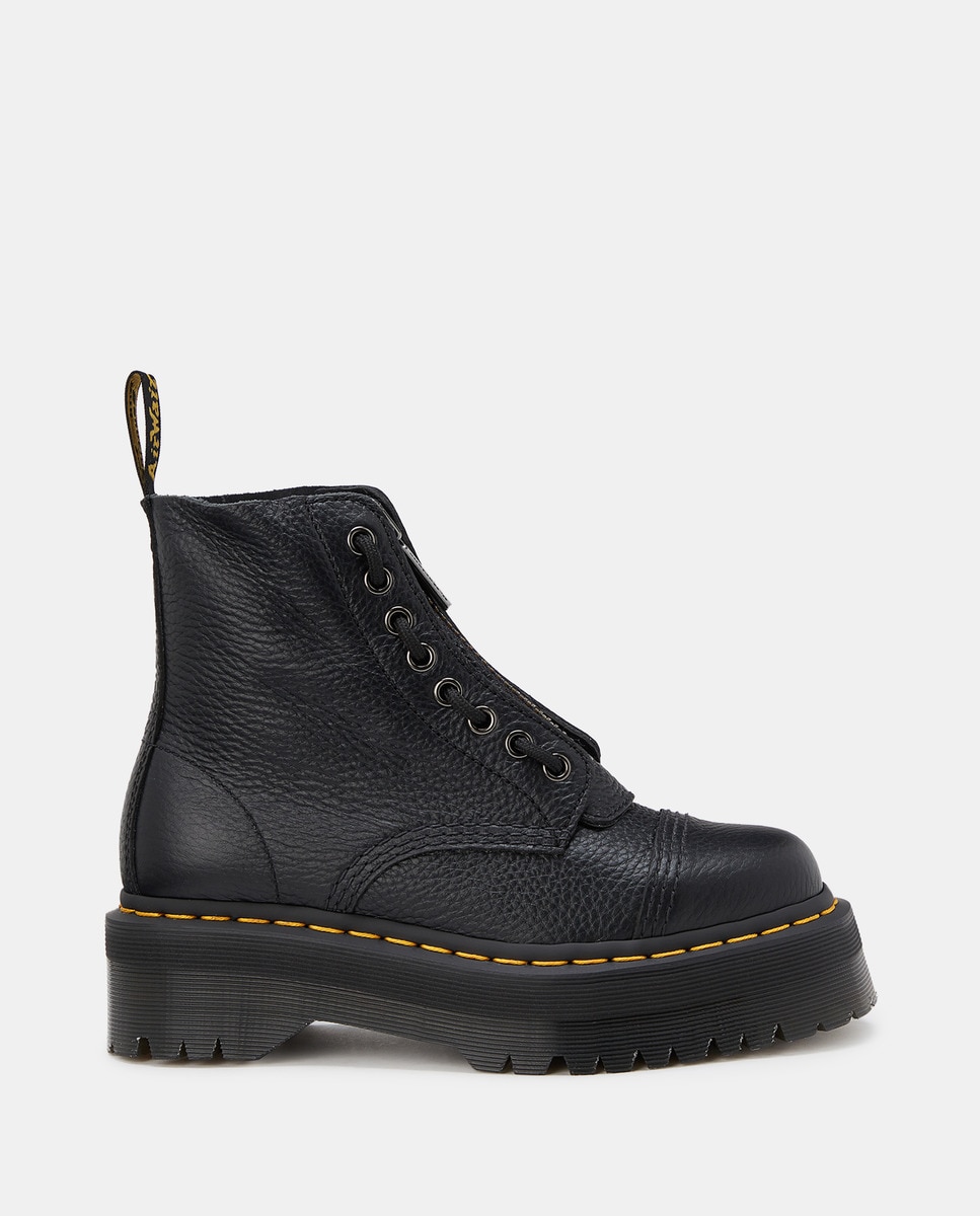 Черные женские сапоги из фактурной кожи Dr. Martens, черный