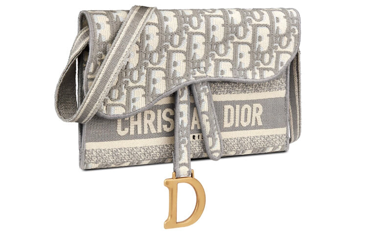 

Сумка на одно плечо DIOR Wmns Oblique Embroidery, серый