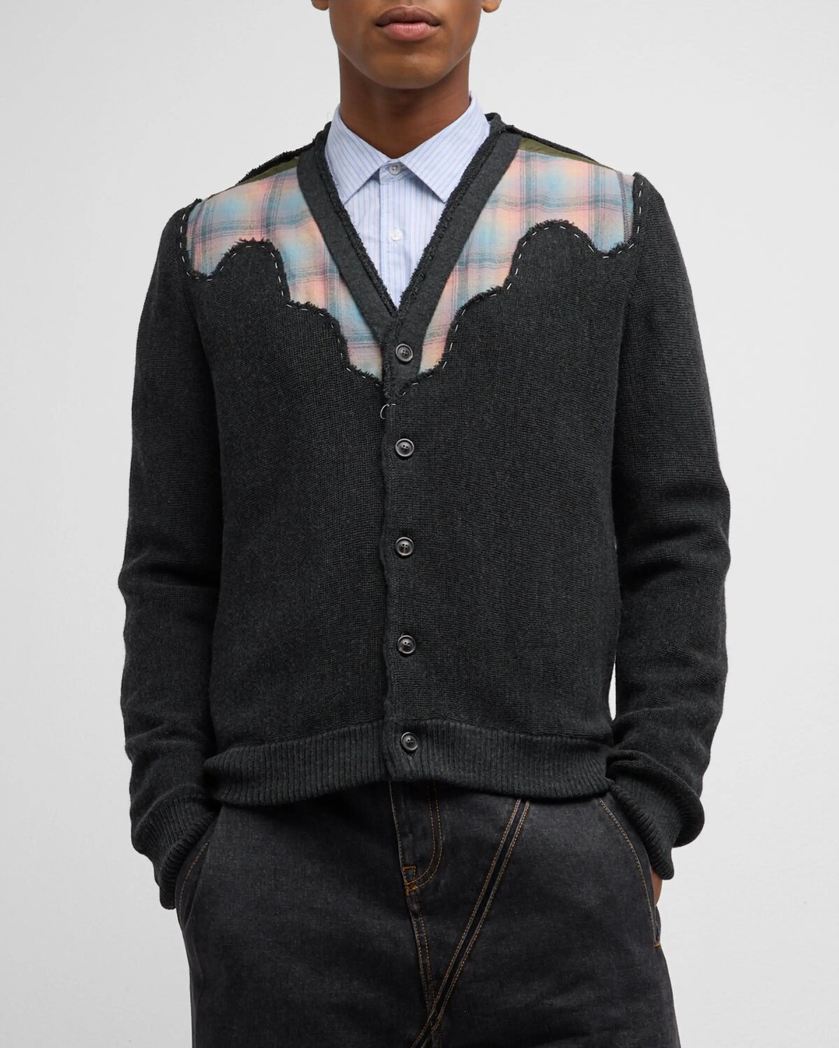 

Мужской кардиган Pendleton Western Maison Margiela, цвет Charcoal/G