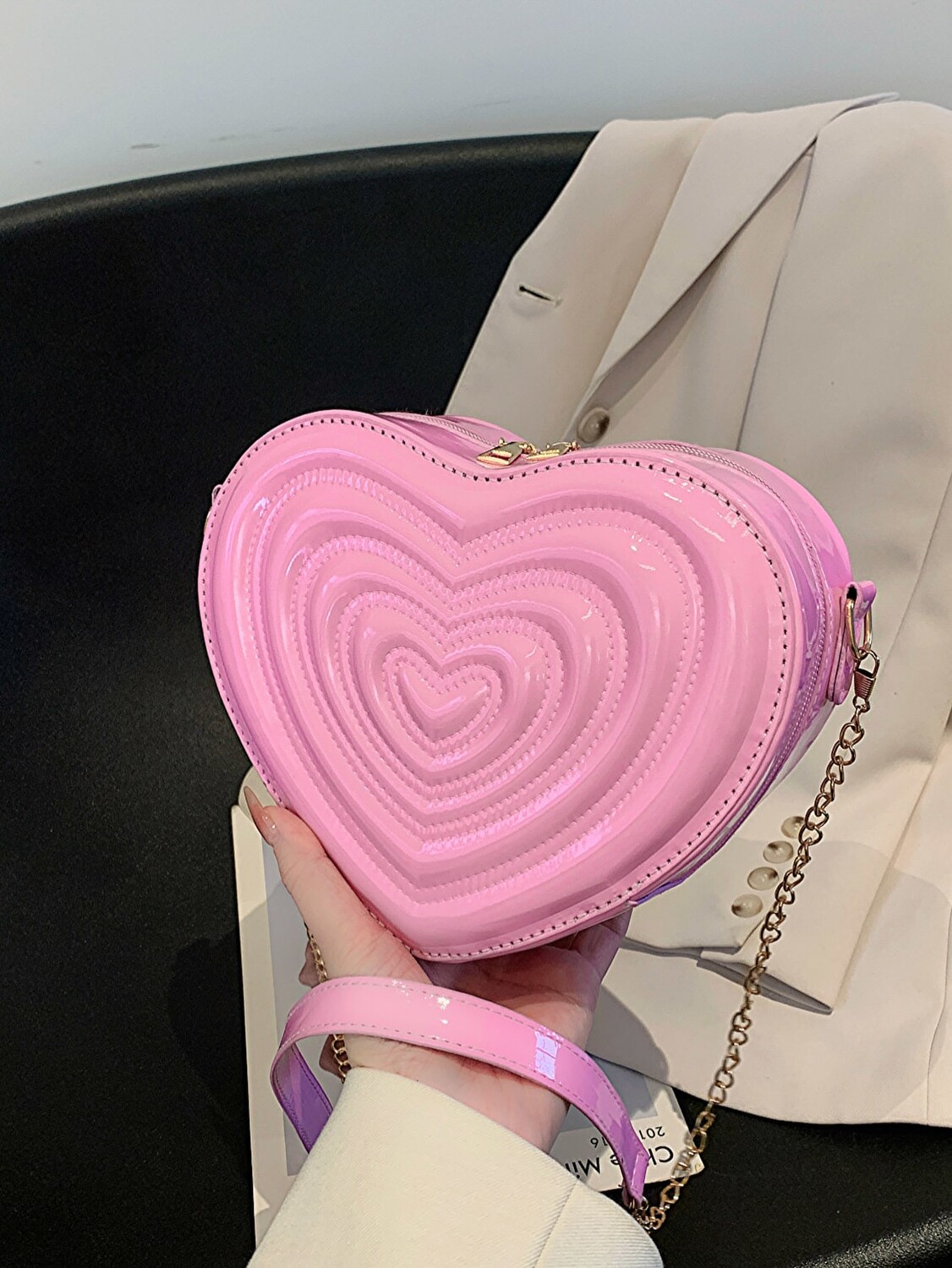 

Оригинальная сумка Heart Design розовая, розовый