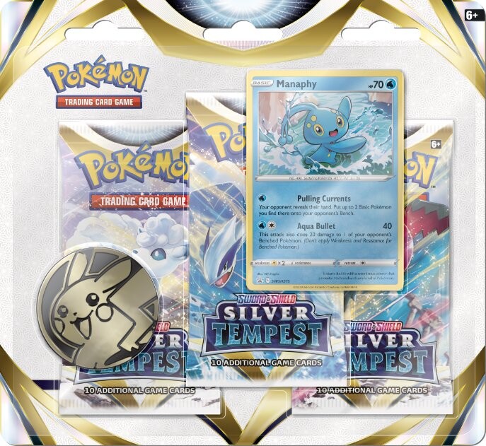 

ККИ Pokemon: блистерная упаковка Silver Tempest из 3 шт.