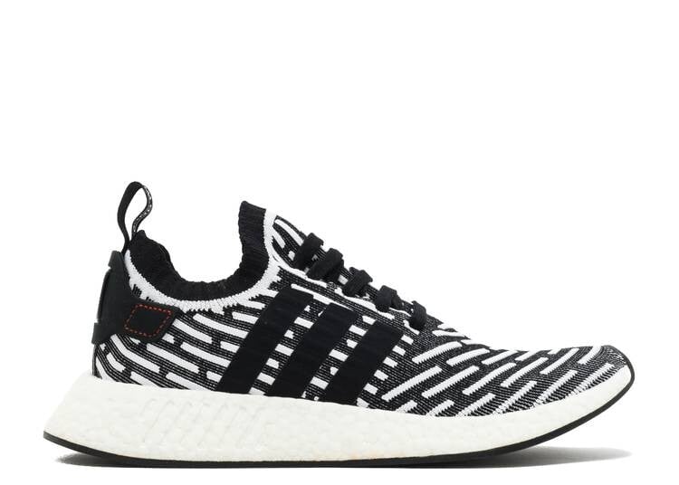 

Кроссовки Adidas NMD_R2 PRIMEKNIT 'WHITE BLACK', белый, Белый;серый