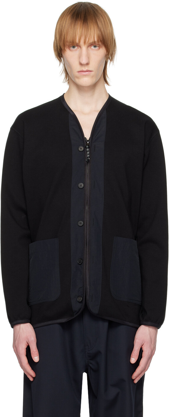 

Черный кардиган со вставками Comme des Garçons Homme
