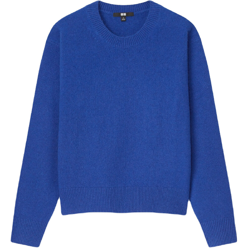 

Джемпер Uniqlo Lambswool Crew Neck, синий