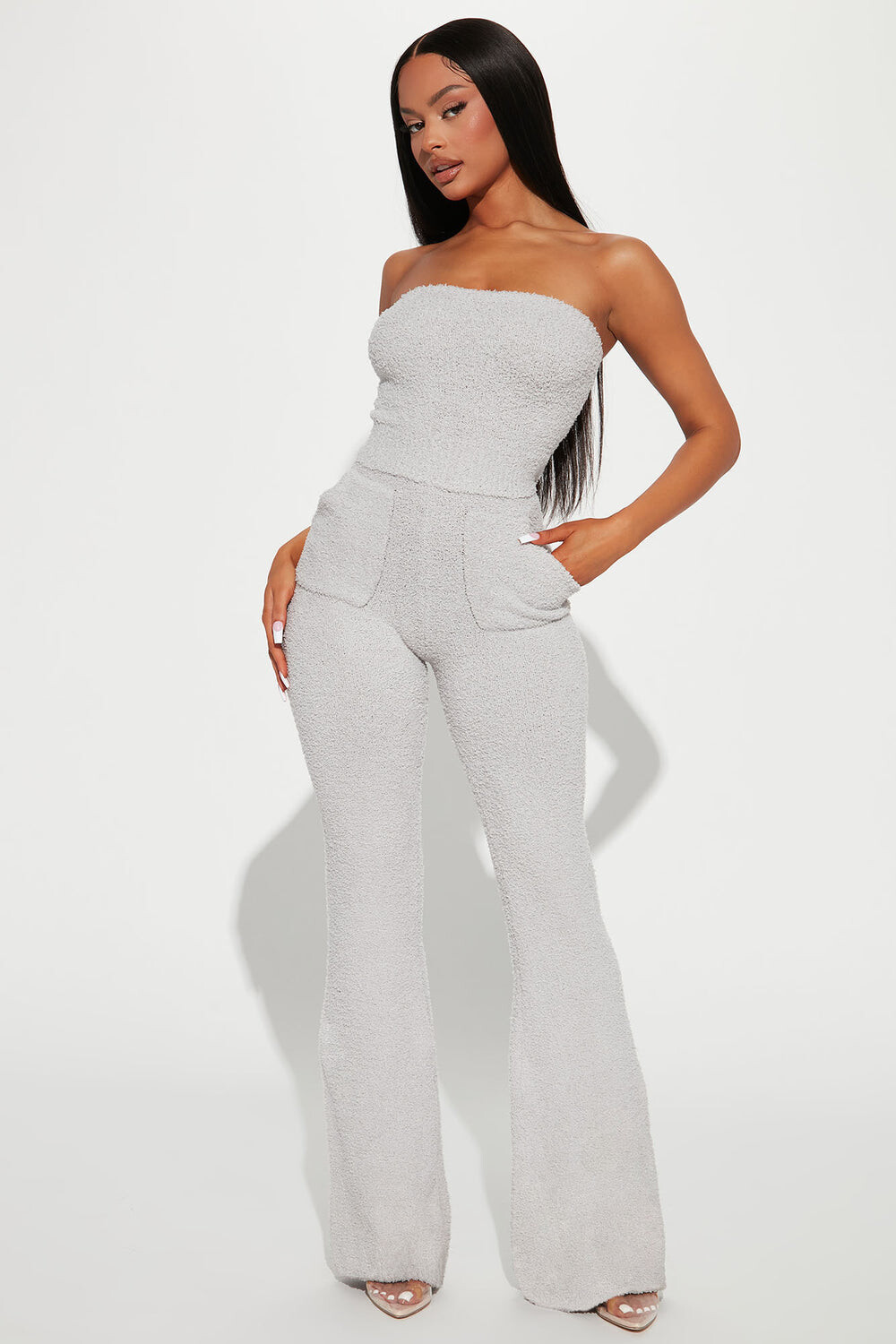 

Комбинезон Fashion Nova J80011, серый