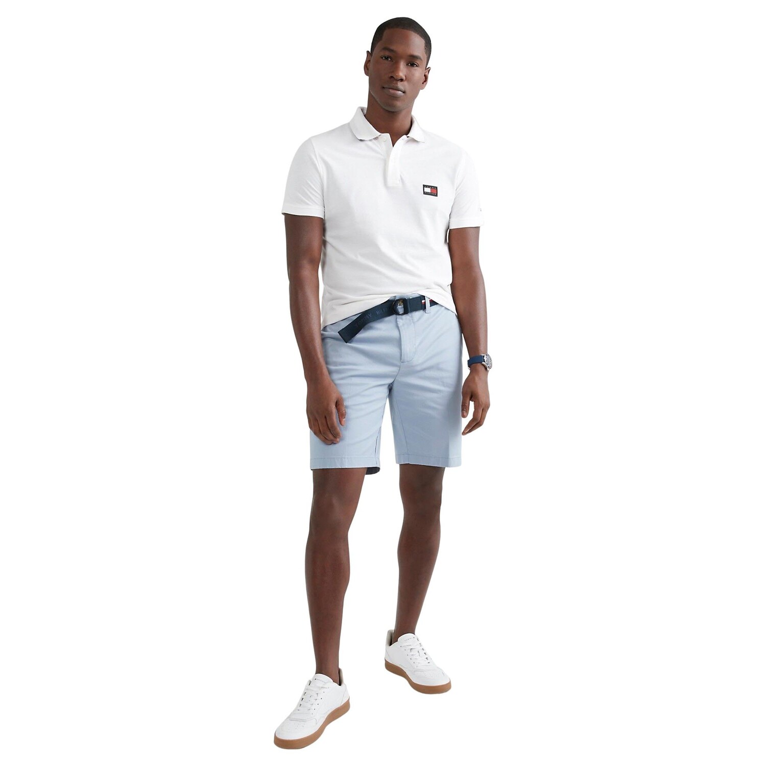 

Шорты Tommy Hilfiger Belted Twill 9" Club, голубой