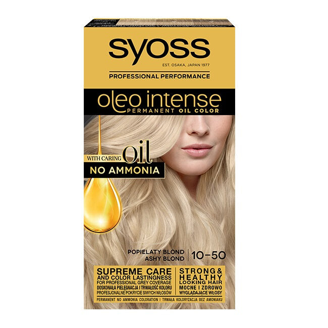 

Syoss Стойкая краска для волос Oleo Intense с маслами 10-50 Пепельный Блонд