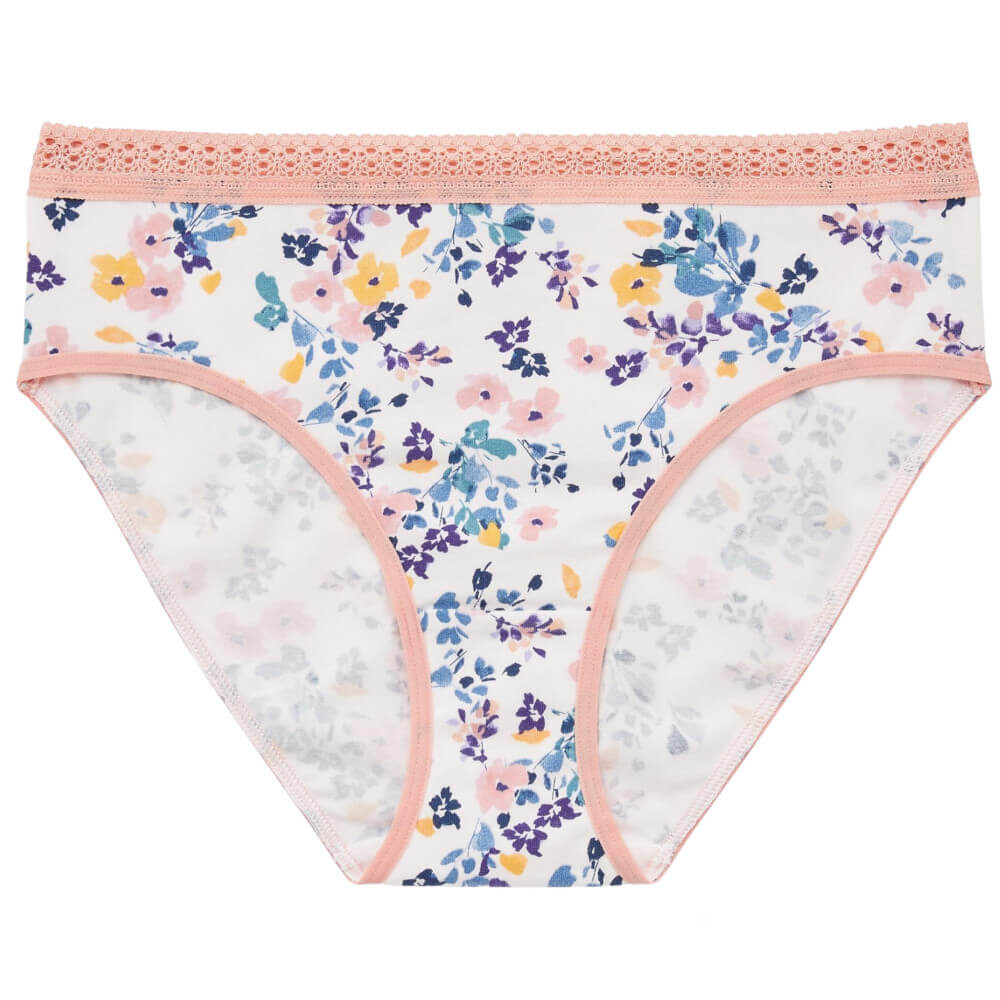 

Трусы Uniqlo Floral Mid Rise, розовый