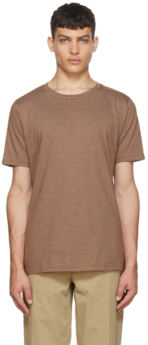 

Коричневая футболка Aymeric A.P.C.