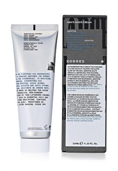 

Крем для бритья с экстрактом абсента, 125 мл Korres, Men's Absinthe Heady