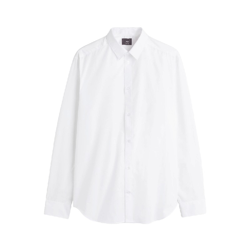 цена Рубашка H&M Regular Fit Easy-iron, белый
