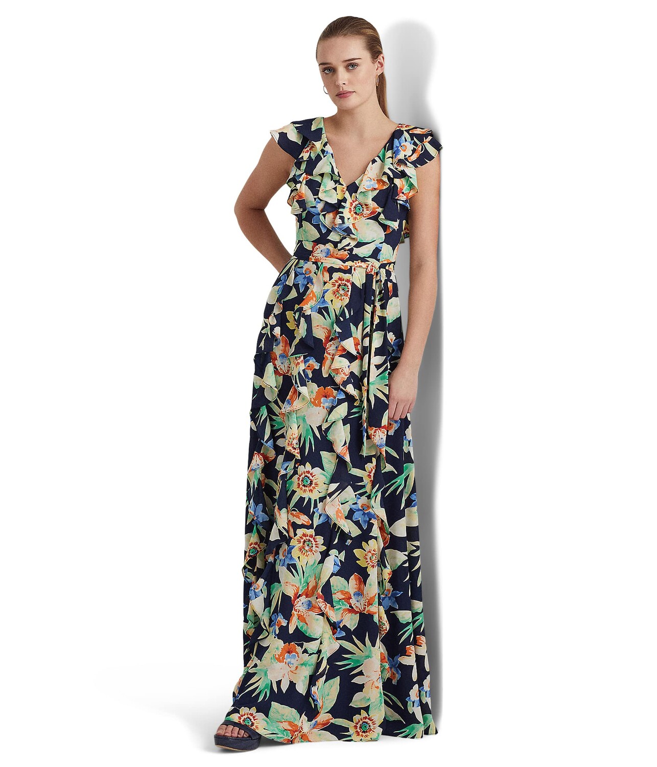 

Платье LAUREN Ralph Lauren, Floral Crinkle Georgette Gown