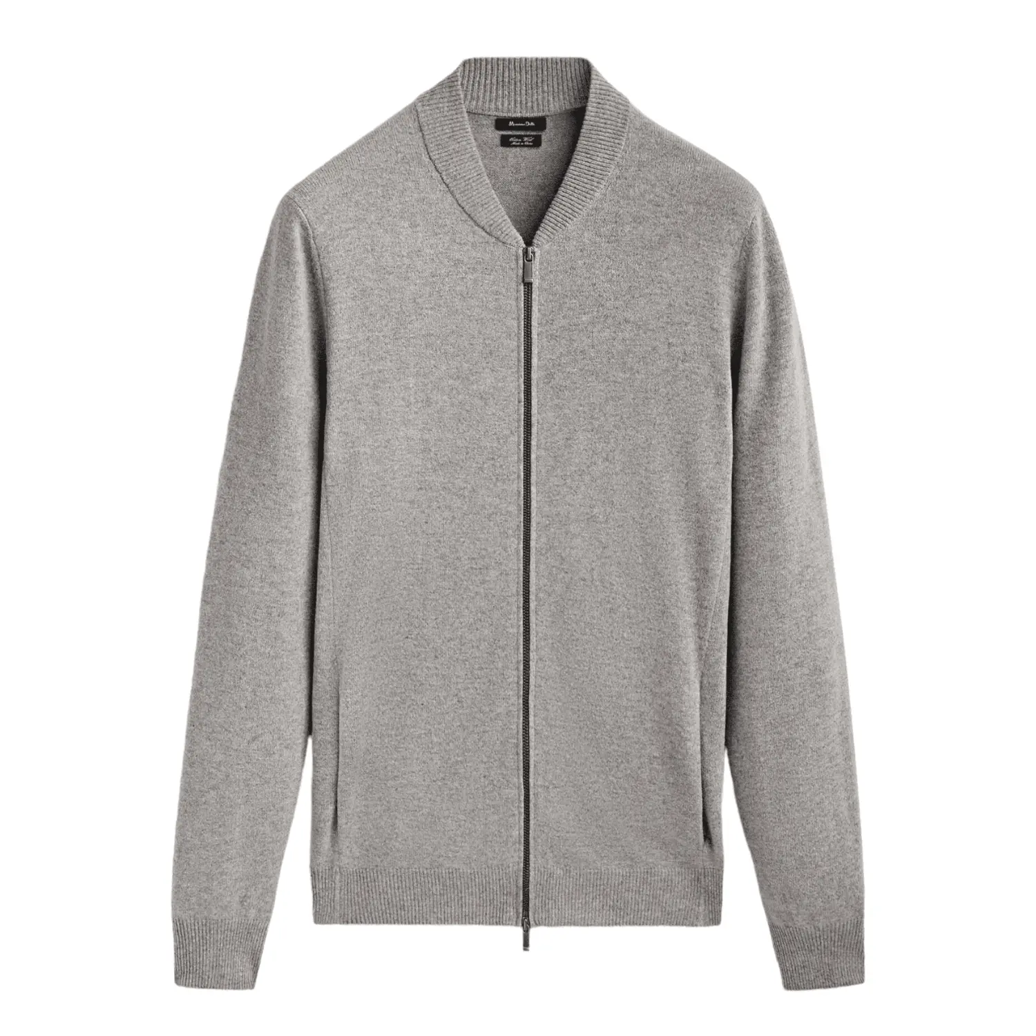 

Кардиган Massimo Dutti With Cotton And Wool, серый