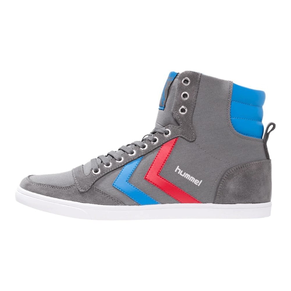 Кроссовки Hummel Slimmer Stadil, castle rock/ribbon red/brilliant blue - фото