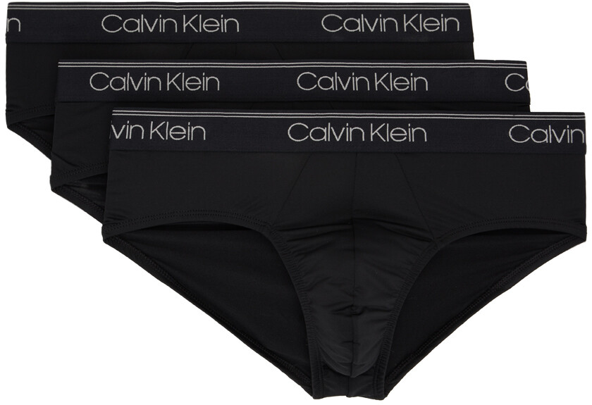 

Набор из трех черных трусов Calvin Klein Underwear