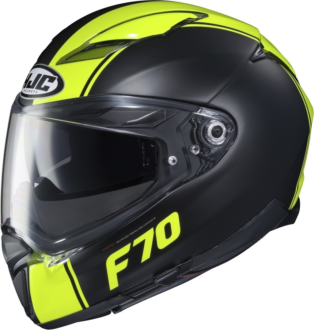 Шлем HJC F70 Mago, черный/желтый