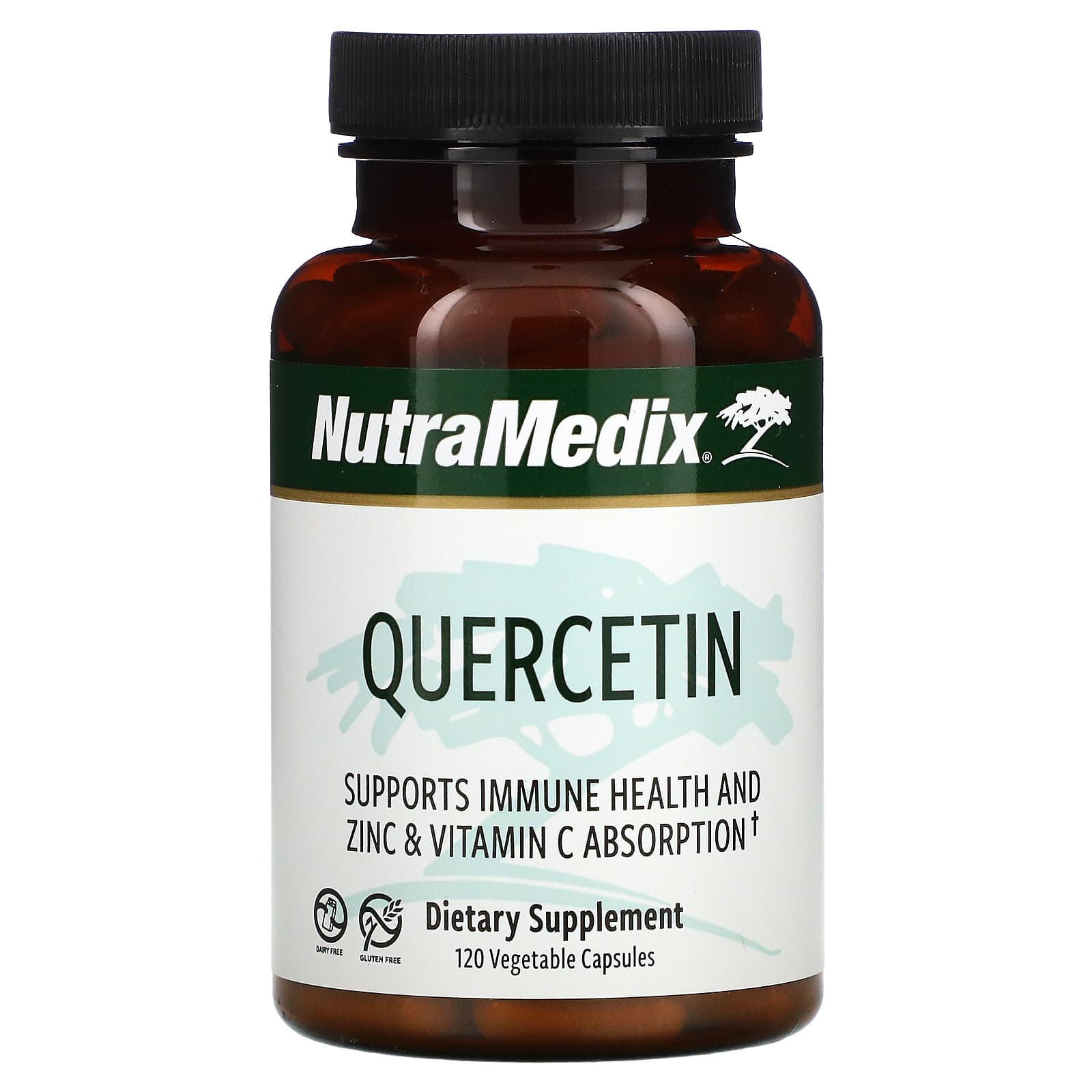 Кверцетин NutraMedix, 120 растительных капсул кверцетин бромелайн amazing nutrition 120 растительных капсул
