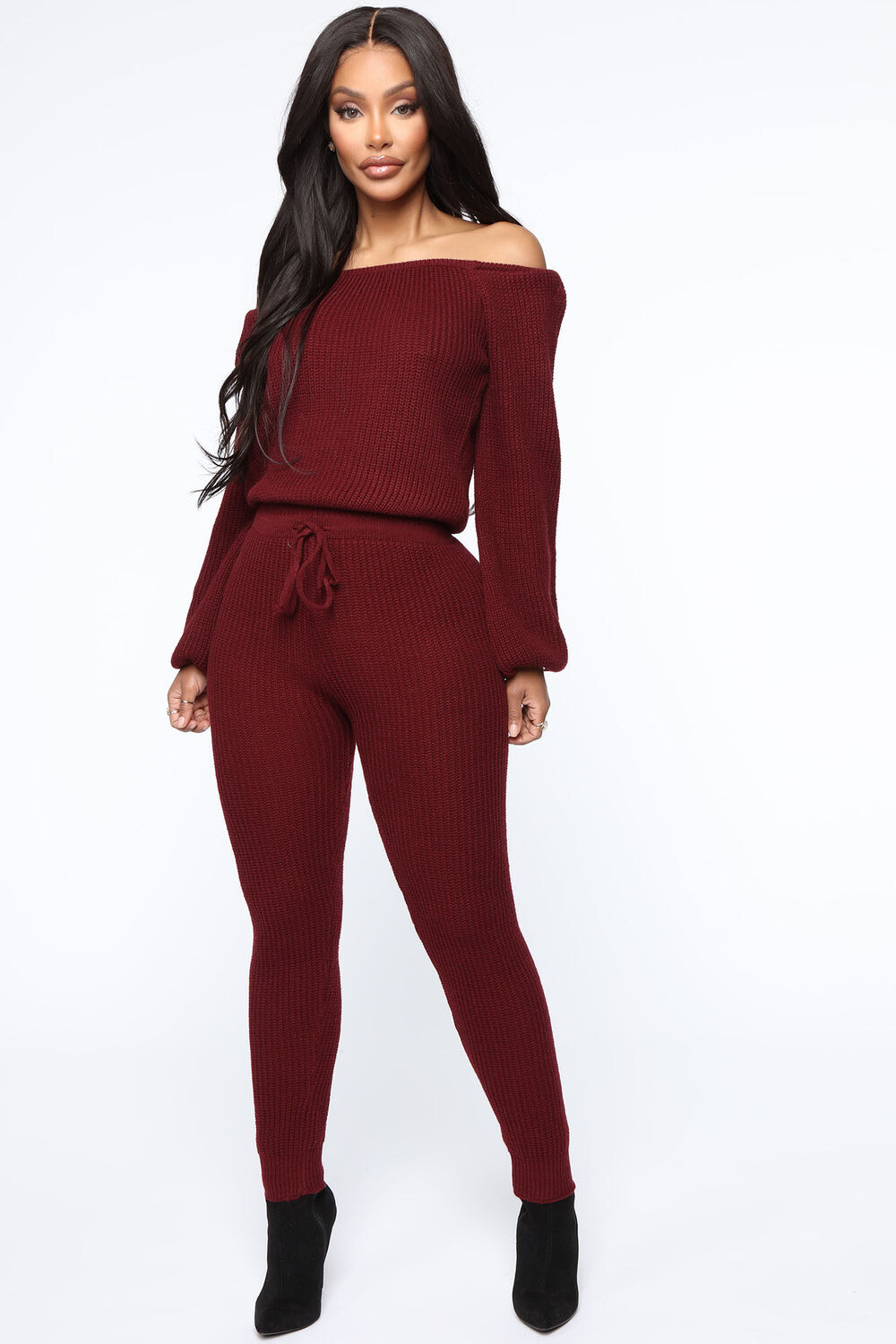 

Свитер Fashion Nova IST2121, бордовый