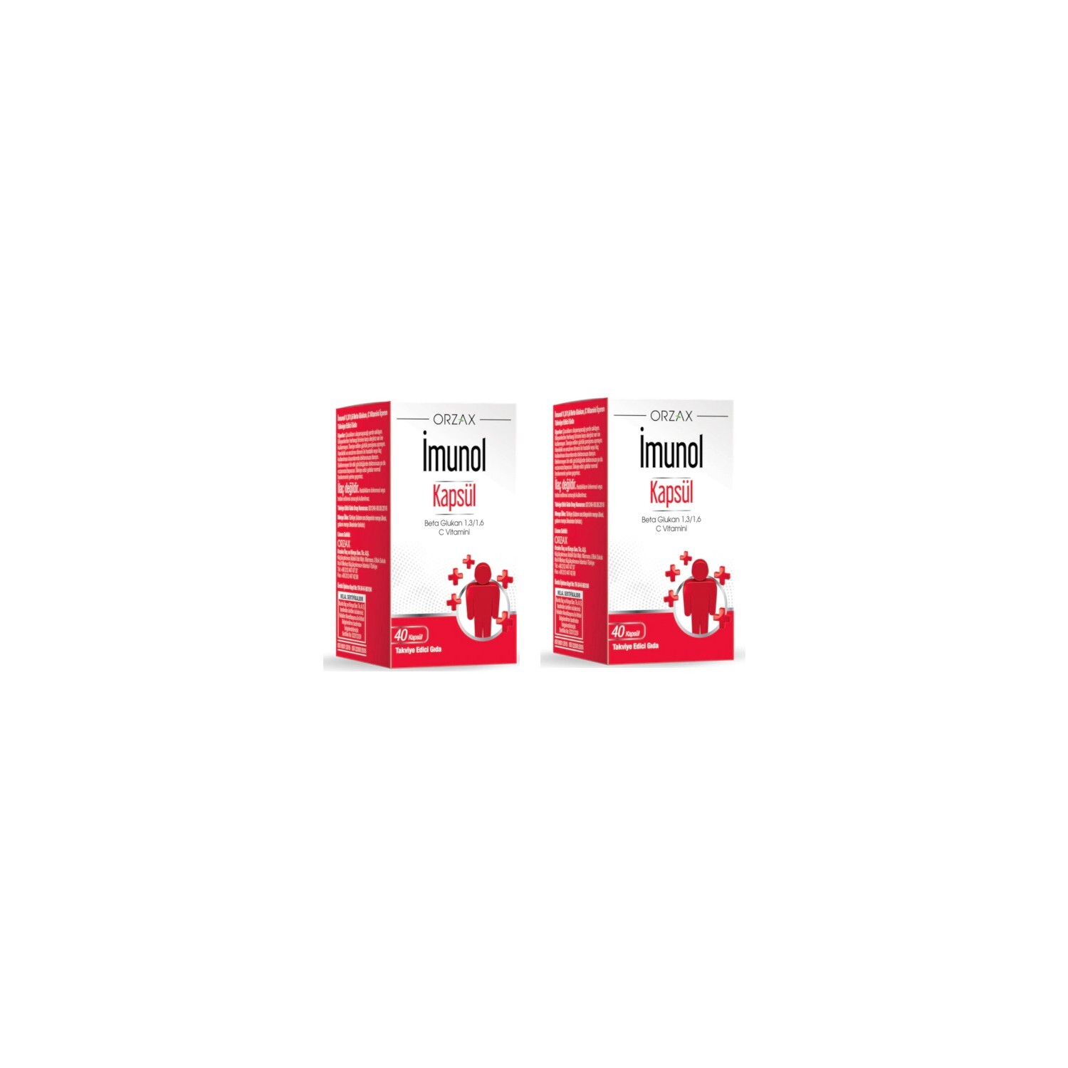 

Orzax Beta Glucan 1,3/1.6 и витамин С, содержащий имунол, 40 капсул по 2 штуки