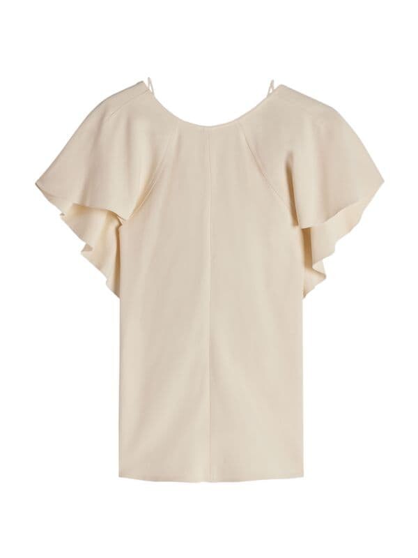 

Топ из Крепа Victoria Beckham с драпировкой, beige