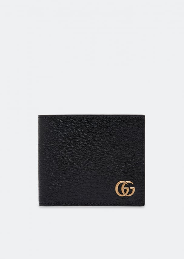 Кошелек GUCCI GG Marmont leather bi-fold wallet, черный кошелек funko lf marvel logo red bi fold wallet mvwa0108