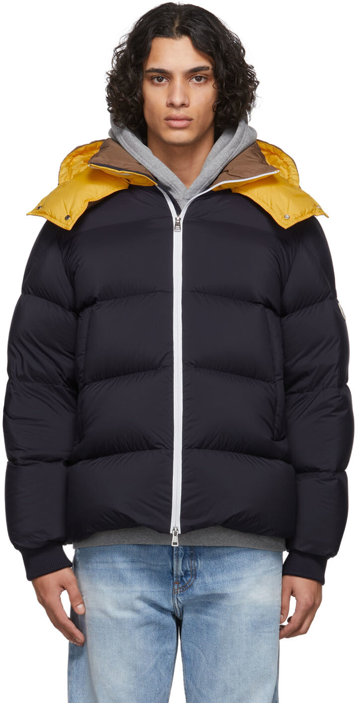 

Темно-синяя пуховая куртка Loeb Moncler, Синий