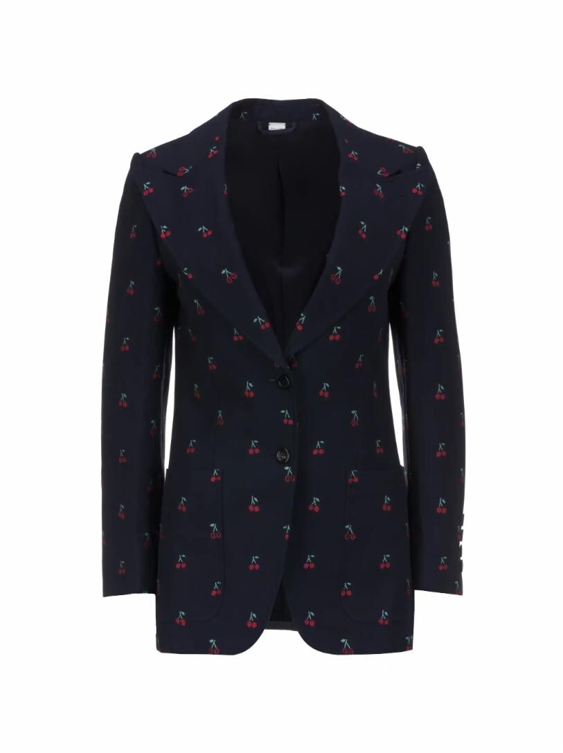 

Жакет с вышитым логотипом Gucci