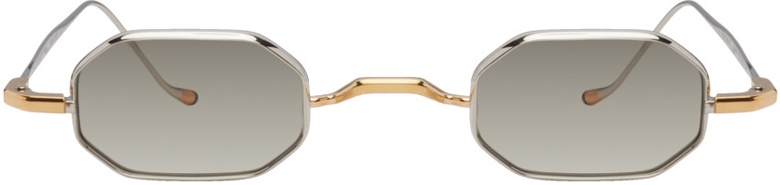 

Серебряные и золотые солнцезащитные очки Lou Doillon Limited Edition 'The Burn' JACQUES MARIE MAGE