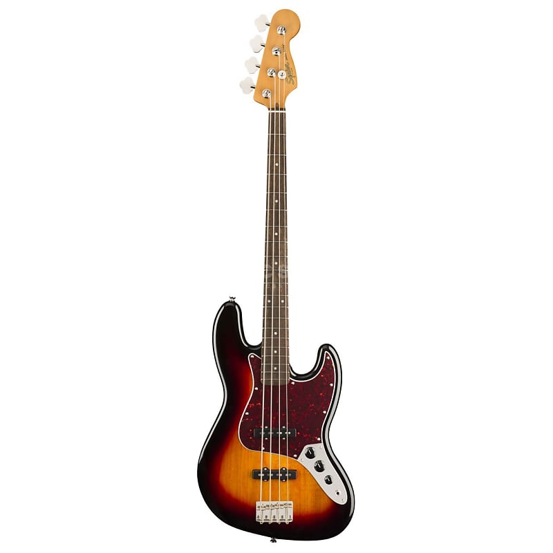 SQUIER CLASSIC VIBE '60S JAZZ BASS 2020 3 ЦВЕТА СОЛНЕЧНЫЕ ВСТРЕЧИ - фото