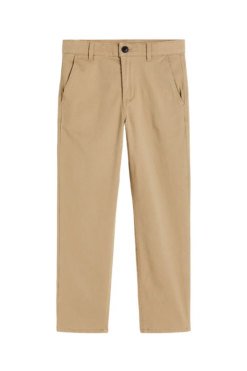 

Брюки H&M Slim Fit Chinos, бежевый