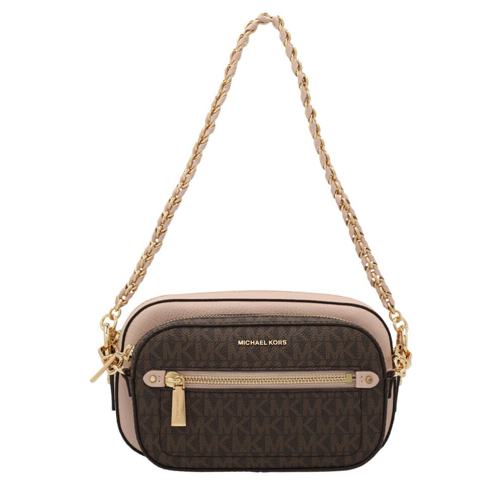 

Сумка кросс-боди Michael Kors Jet Set, бежевый/коричневый