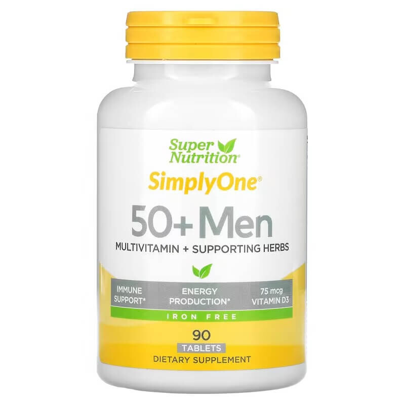 

Мультивитамины для мужчин Super Nutrition SimplyOne, 90 таблеток