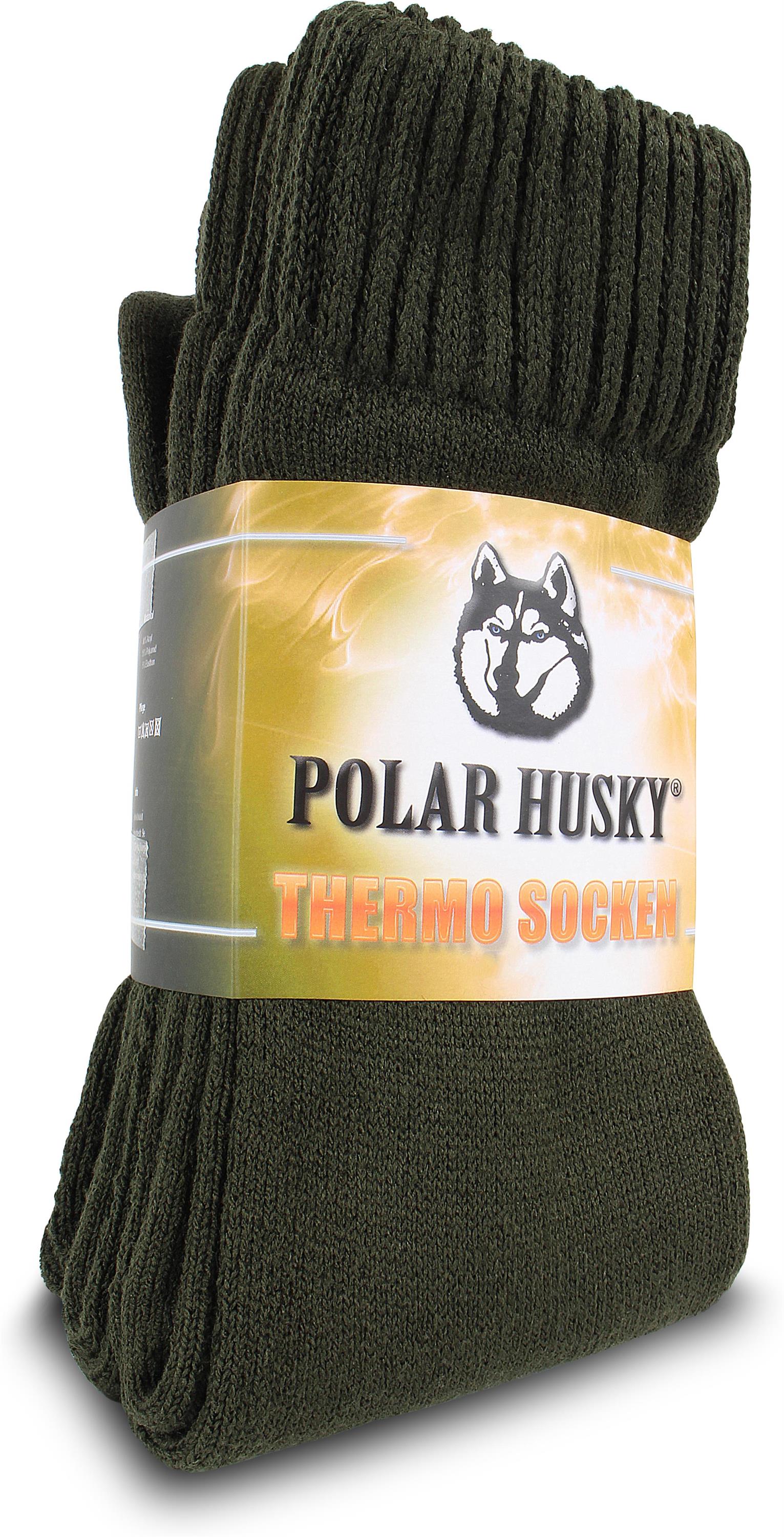 цена Носки Polar Husky 3 шт Thermo, оливковый