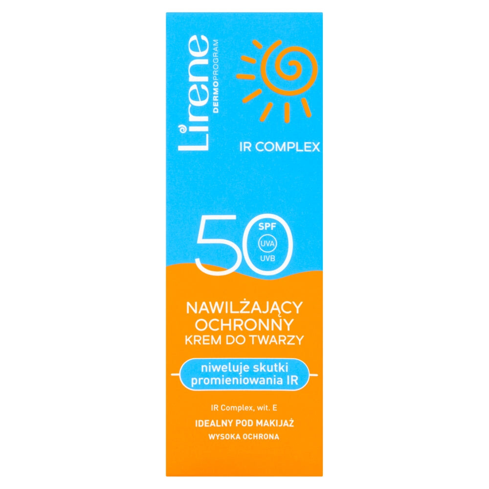 

Lirene Солнцезащитный увлажняющий защитный крем для лица SPF50 40мл