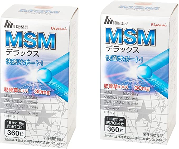 цена Набор добавок МСМ Meiji, 2 упаковки, 360 таблеток