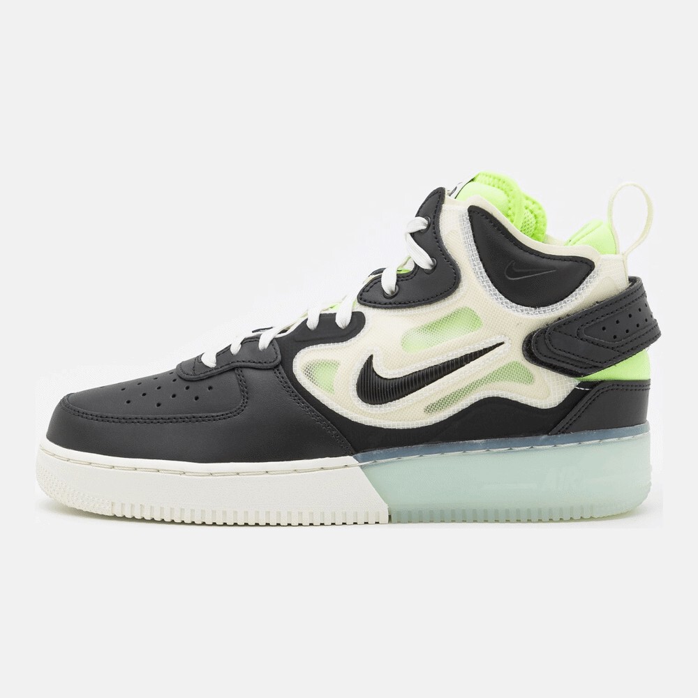 

Кроссовки Nike Sportswear Air Force 1 Mid React, sail/black/ghost green/glacier blue/coconut milk