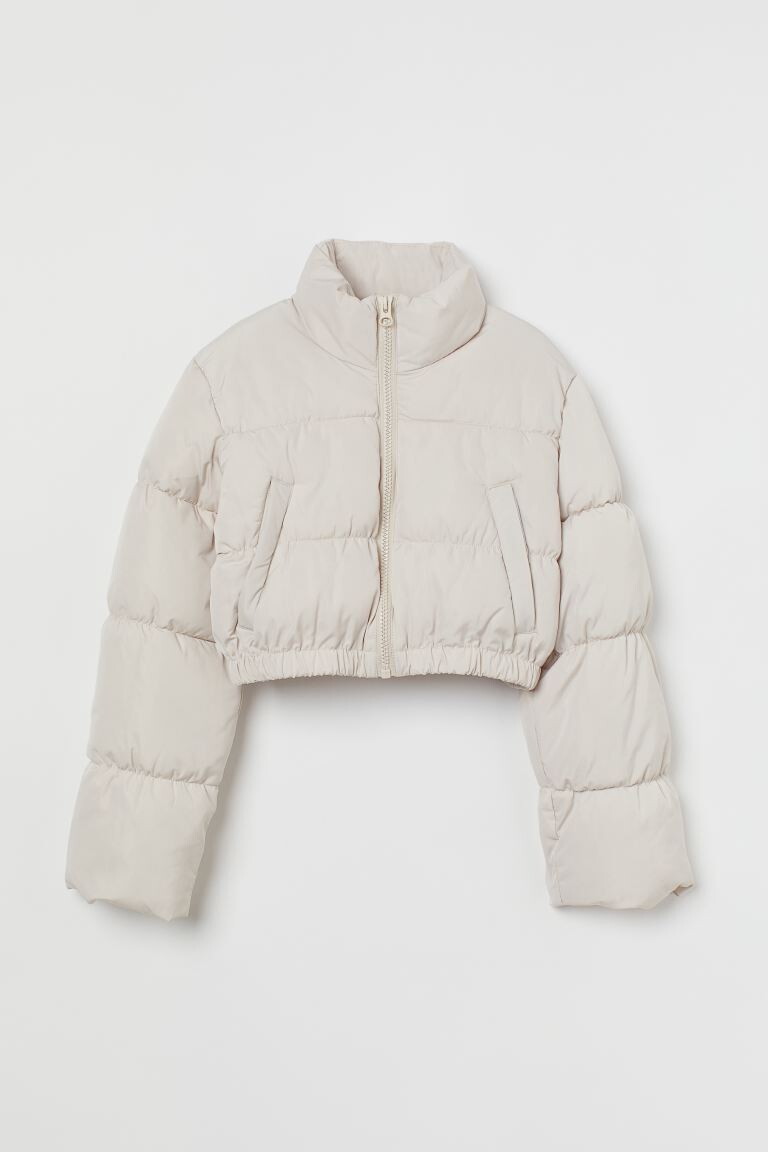 

Короткая пуховая куртка H&M, светло-бежевый