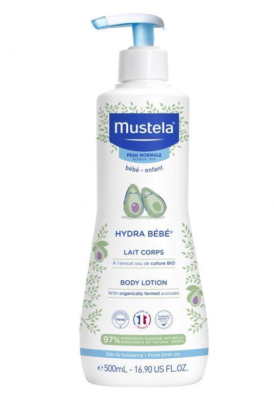 Mustela Hydra Bebe молочко для тела, 500 ml mustela bebe гель для стирки детей 500 ml