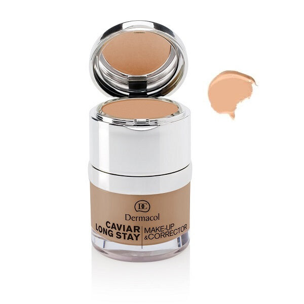 

Dermacol Тональная основа для лица Caviar Long Stay Make-Up & Corrector с консилером 01 Pale 30мл