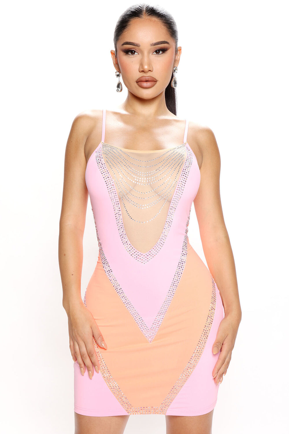 

Мини платье Fashion Nova BDS70685, розовый