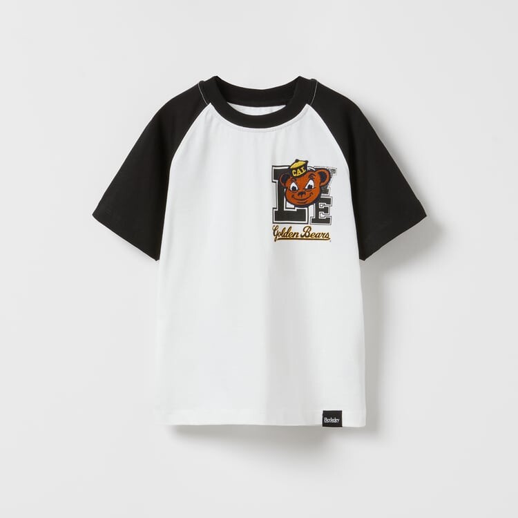 

Футболка Zara Golden Bears Berkeley University Of California, белый/черный
