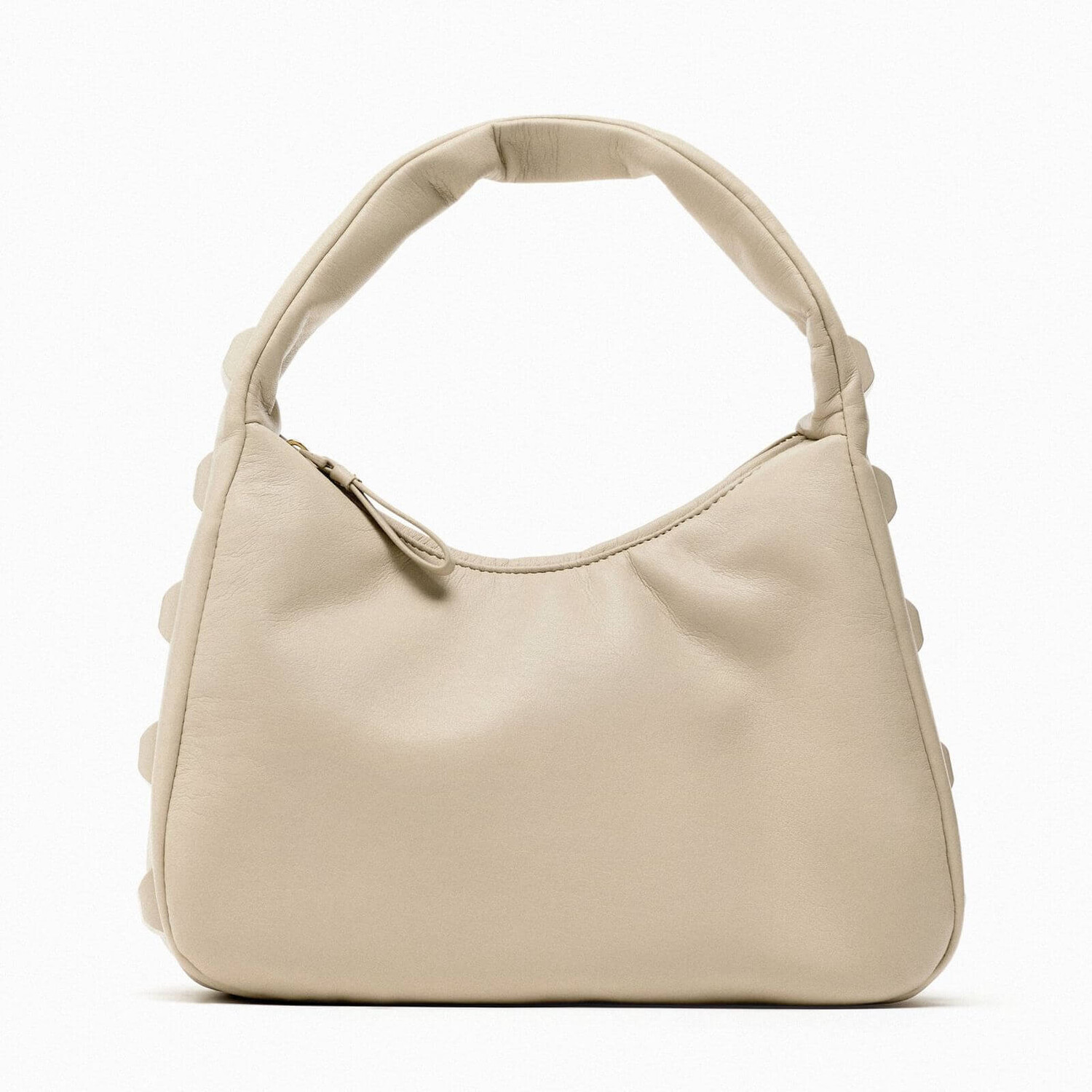 

Сумка Zara Soft Shoulder, бежевый