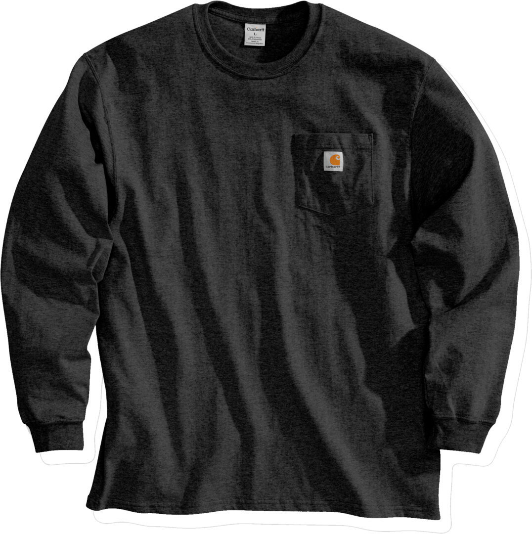 Рубашка с длинным рукавом Carhartt Workwear Pocket, черный футболка с длинным рукавом женская carhartt workwear pocket черный
