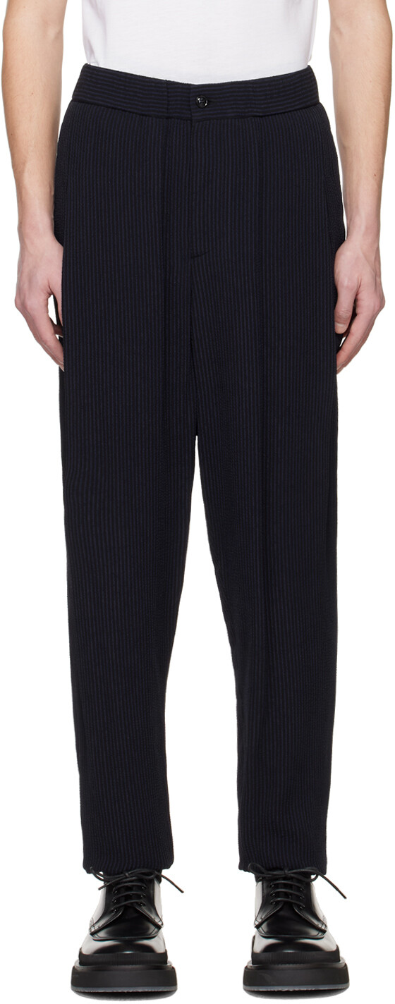 

Черно-синие брюки на молнии Giorgio Armani