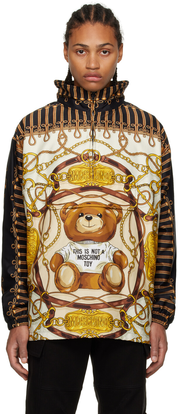 

Плюшевая куртка в стиле милитари Off-White Moschino