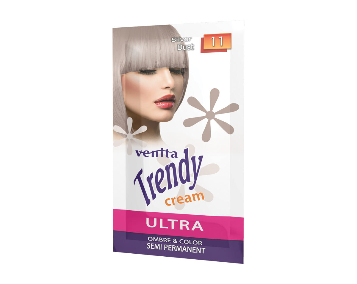 Venita Trendy Cream Ультра крем для окрашивания волос 11 Silver Dust 35мл