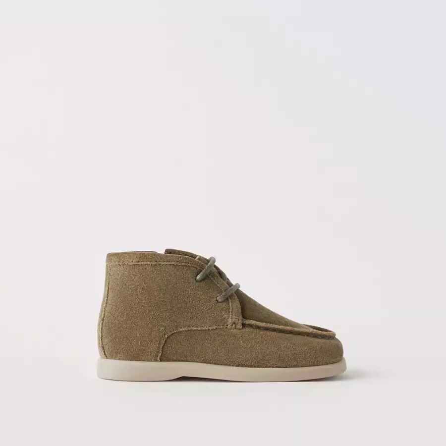 

Ботинки ZARA Nautical Leather, хаки