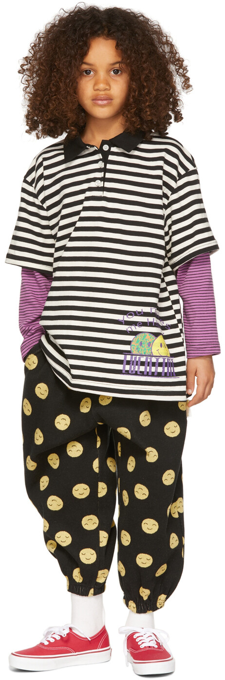 

Детские черные брюки Small Smile Lounge Luckytry