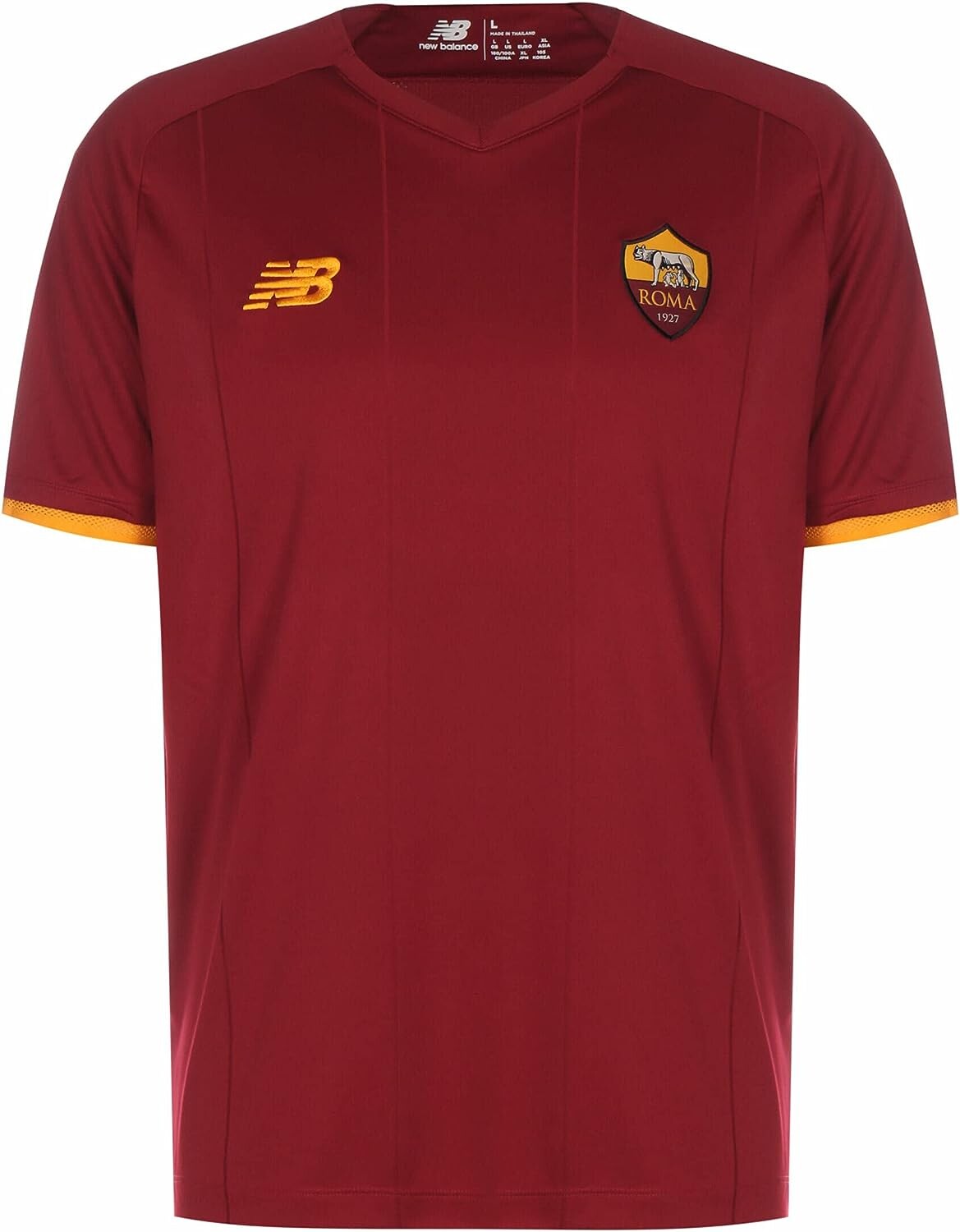 

Футболка New Balance Men's As Roma Short Sleeve Jersey, винный, Коричневый