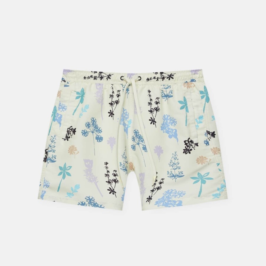 

Шорты для плавания Pull&Bear Floral Print, экрю